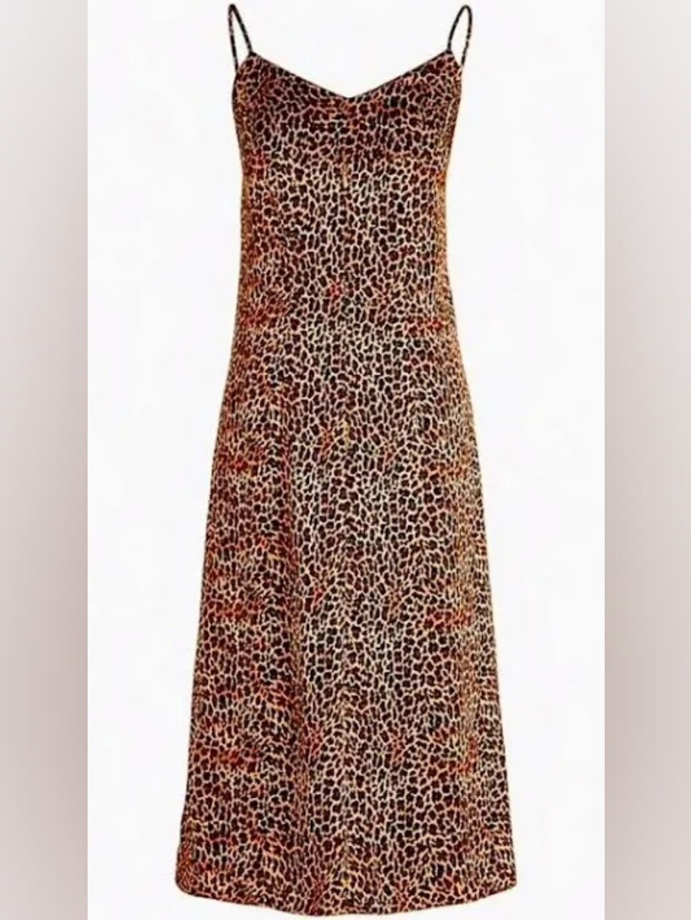 J.Crew Darla Bias‑Cut Slip Dress – Leopard Brown – Size 20 – Like New